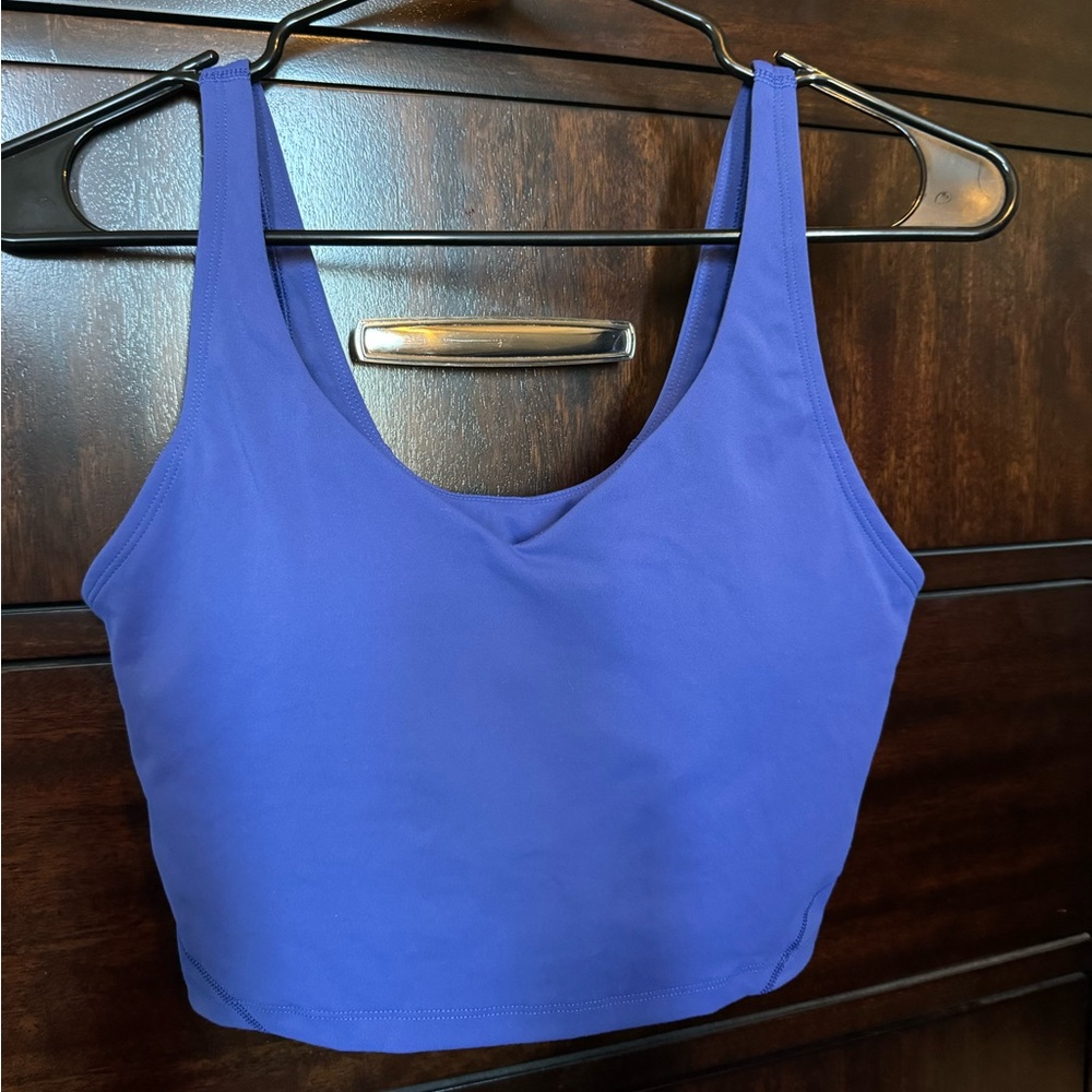 💜Purple tank-bra, NWOT